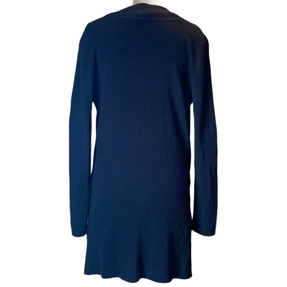 Eileen Fisher 100% Italian merino wool wrap tunic sweater in black Size Small - Picture 5 of 13